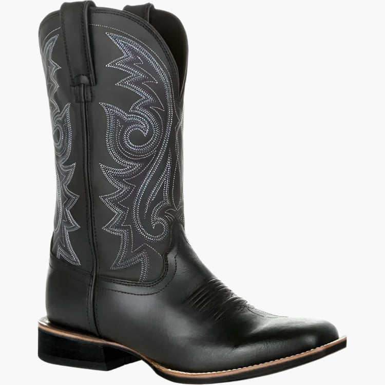 Bottes Western en Cuir Synthétique pour Homme Style Cowboy - Mode et Confort Quotidien
