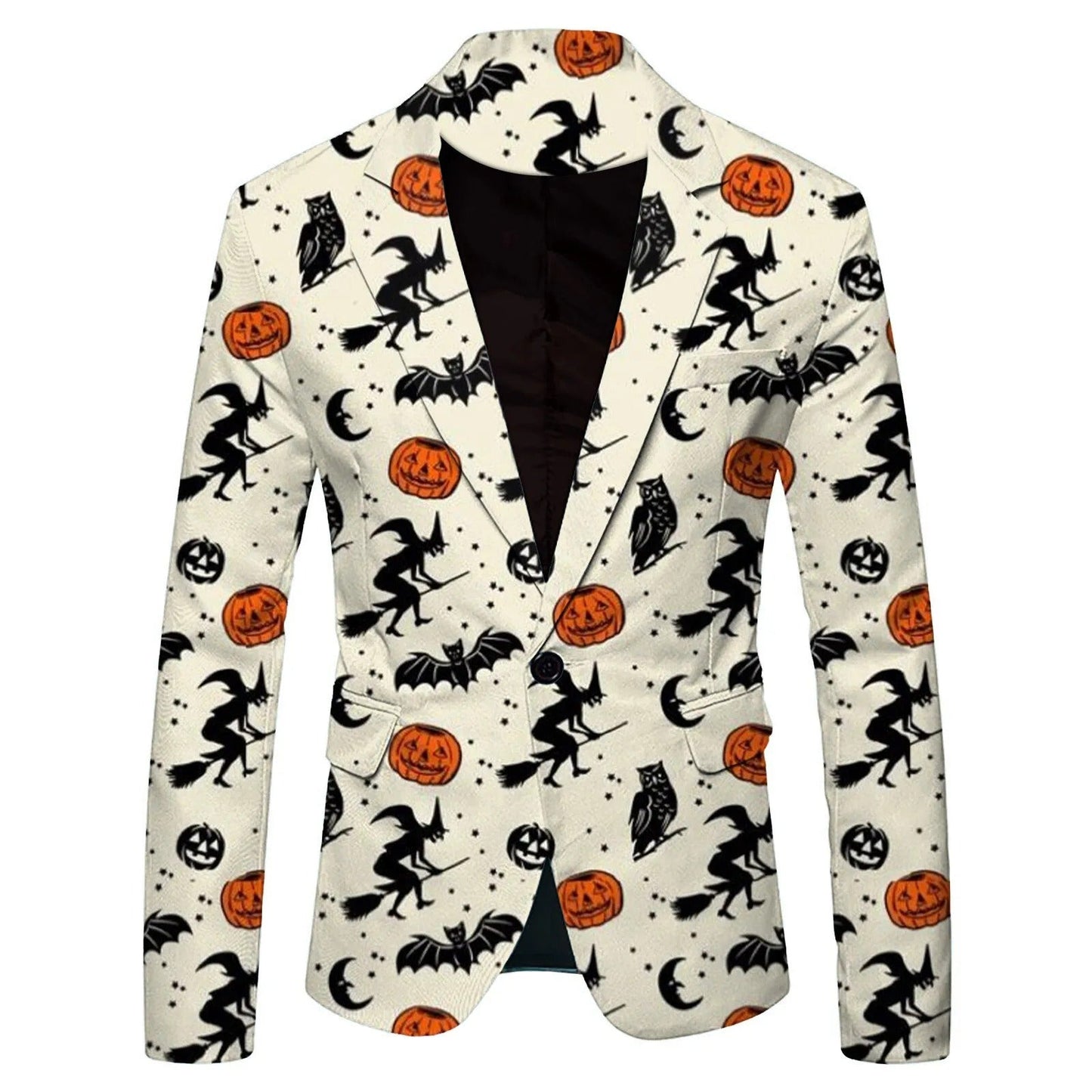 Kenny – Blazer à Motif Citrouille Halloween pour Hommes