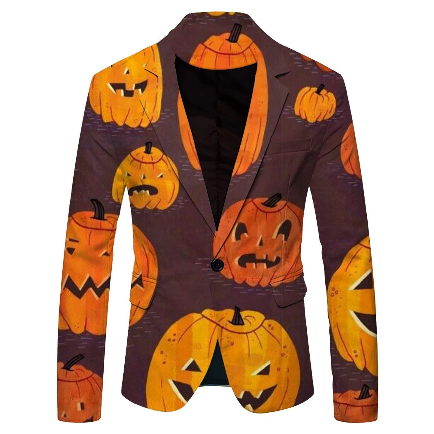 Kenny – Blazer à Motif Citrouille Halloween pour Hommes