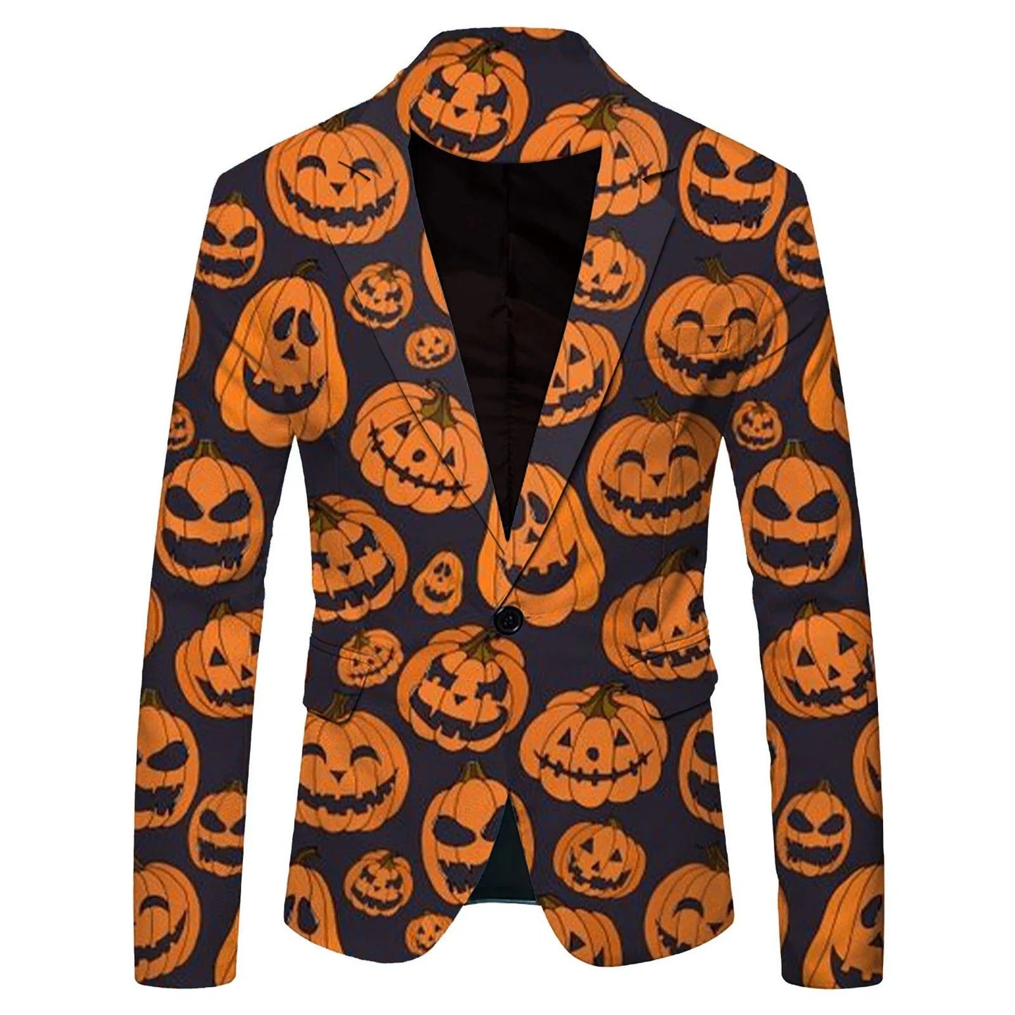 Kenny – Blazer à Motif Citrouille Halloween pour Hommes