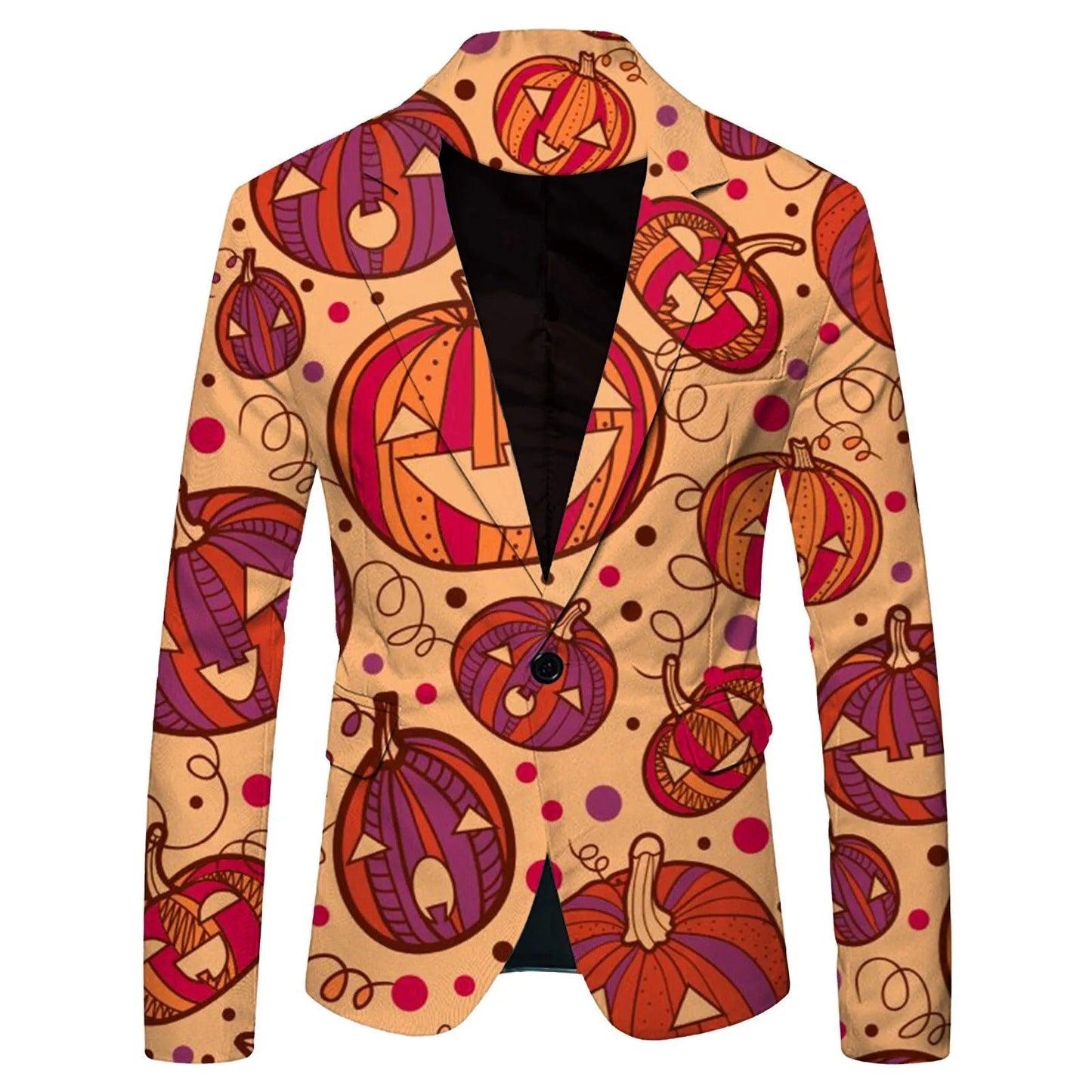 Kenny – Blazer à Motif Citrouille Halloween pour Hommes