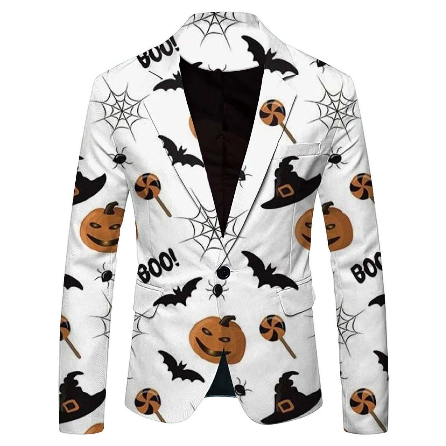 Kenny – Blazer à Motif Citrouille Halloween pour Hommes