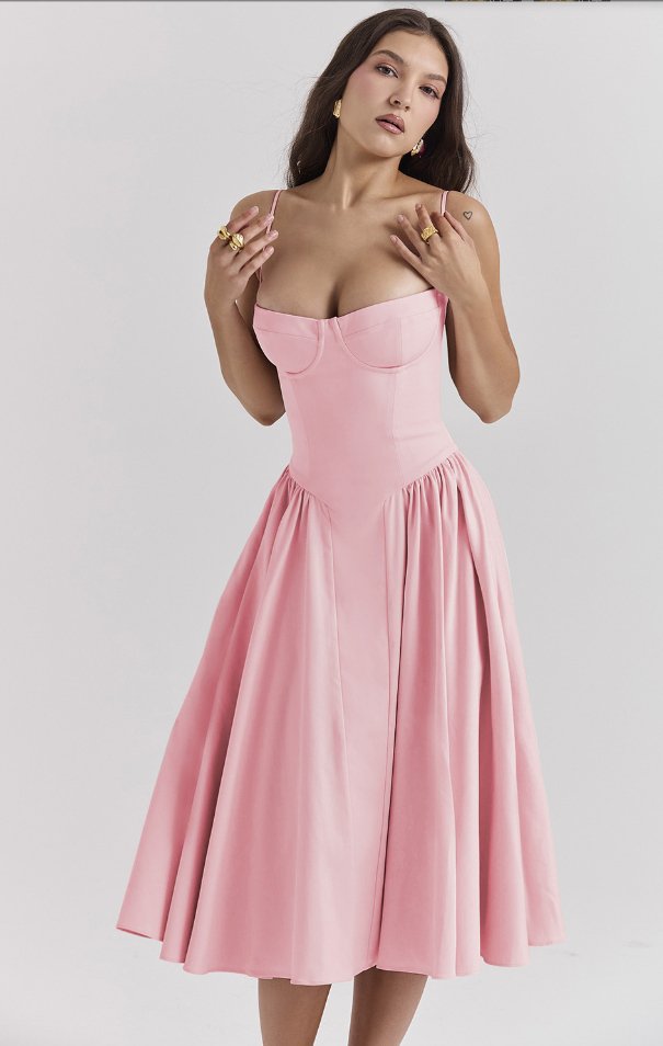 Georgina – Robe Midi Sans Manches