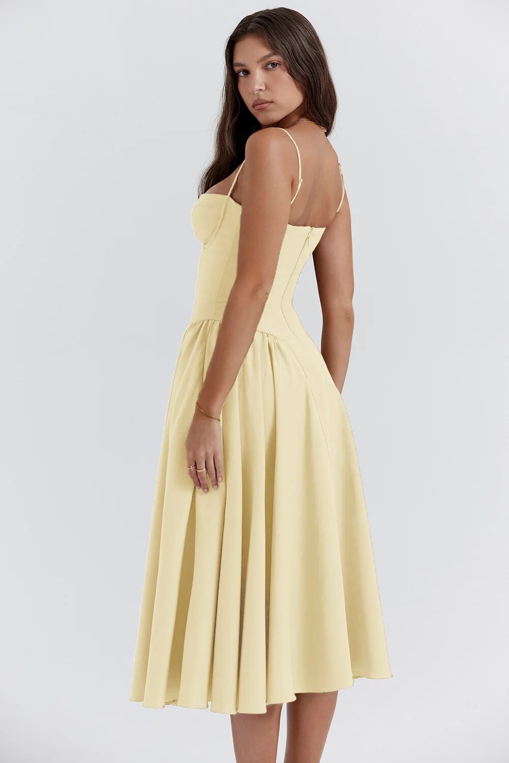 Georgina – Robe Midi Sans Manches