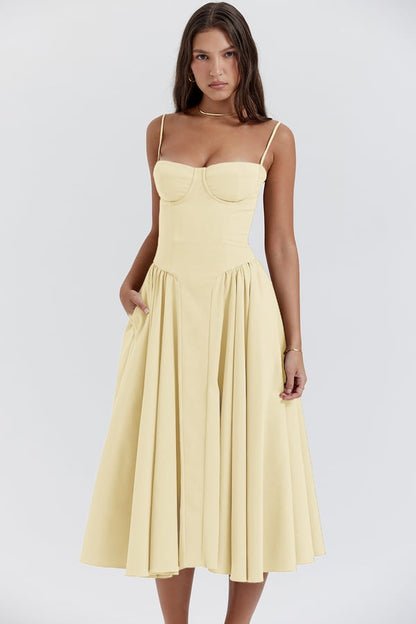 Georgina – Robe Midi Sans Manches