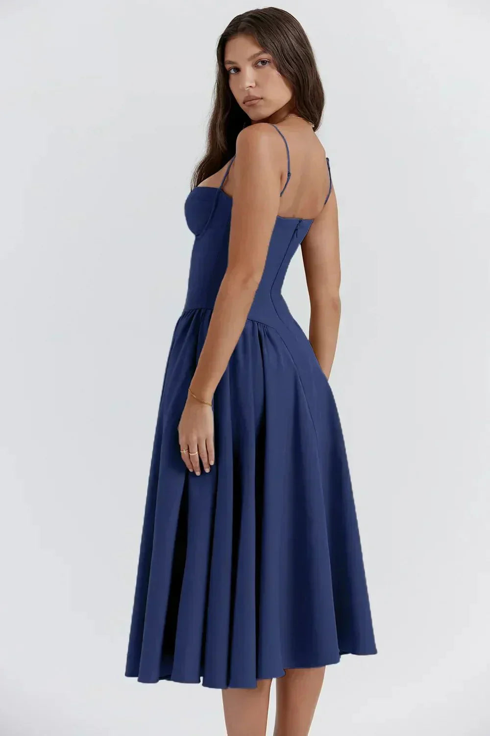 Georgina – Robe Midi Sans Manches