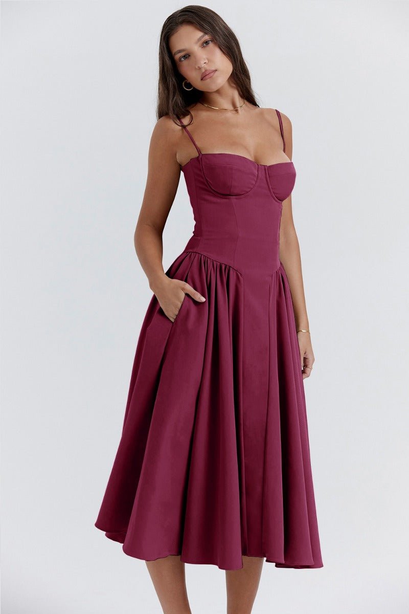 Georgina – Robe Midi Sans Manches
