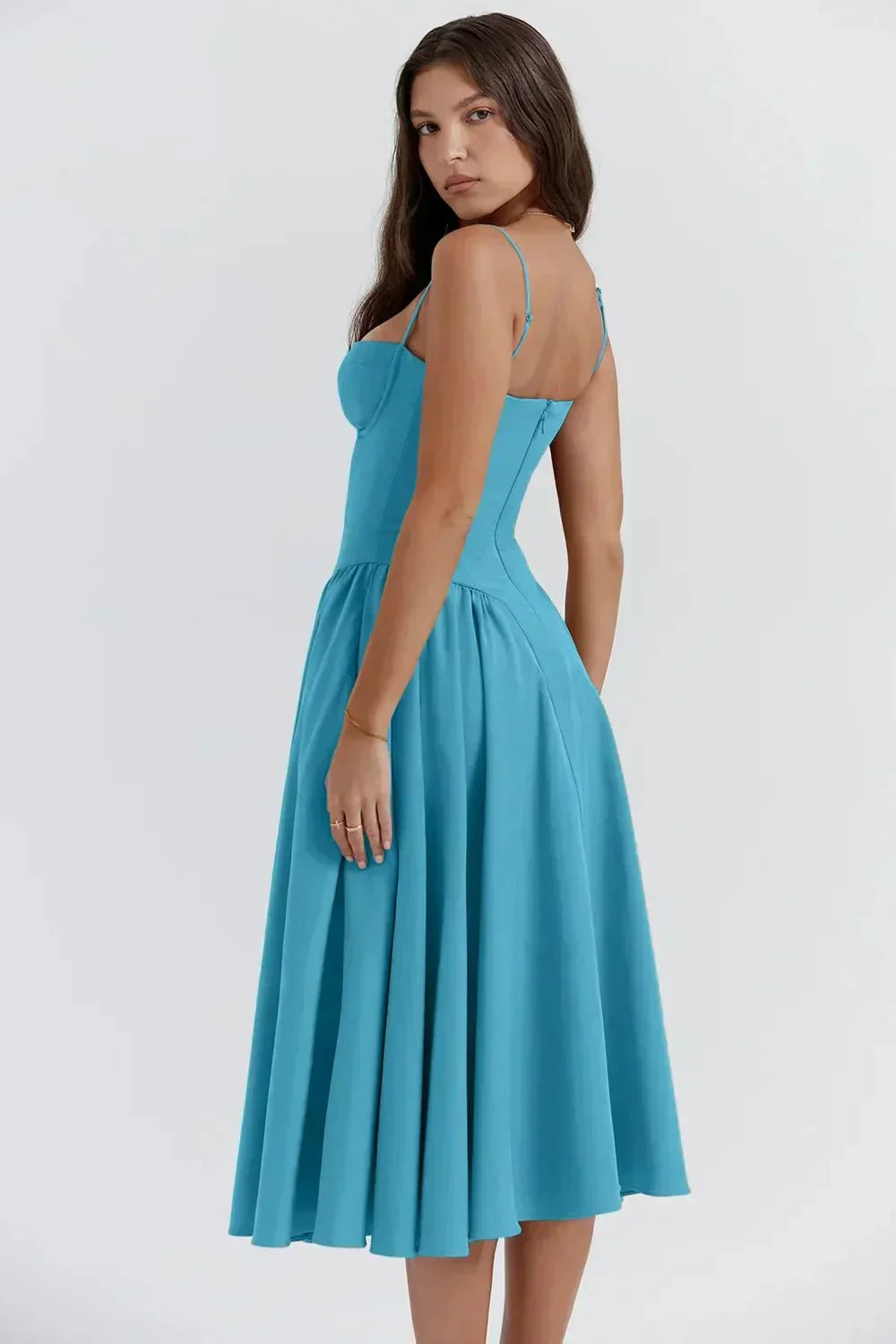 Georgina – Robe Midi Sans Manches