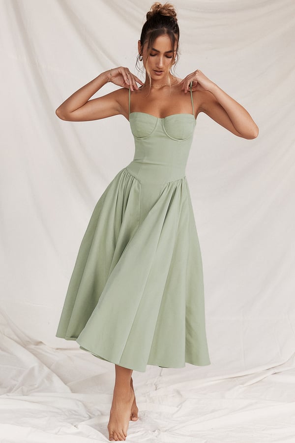 Georgina – Robe Midi Sans Manches