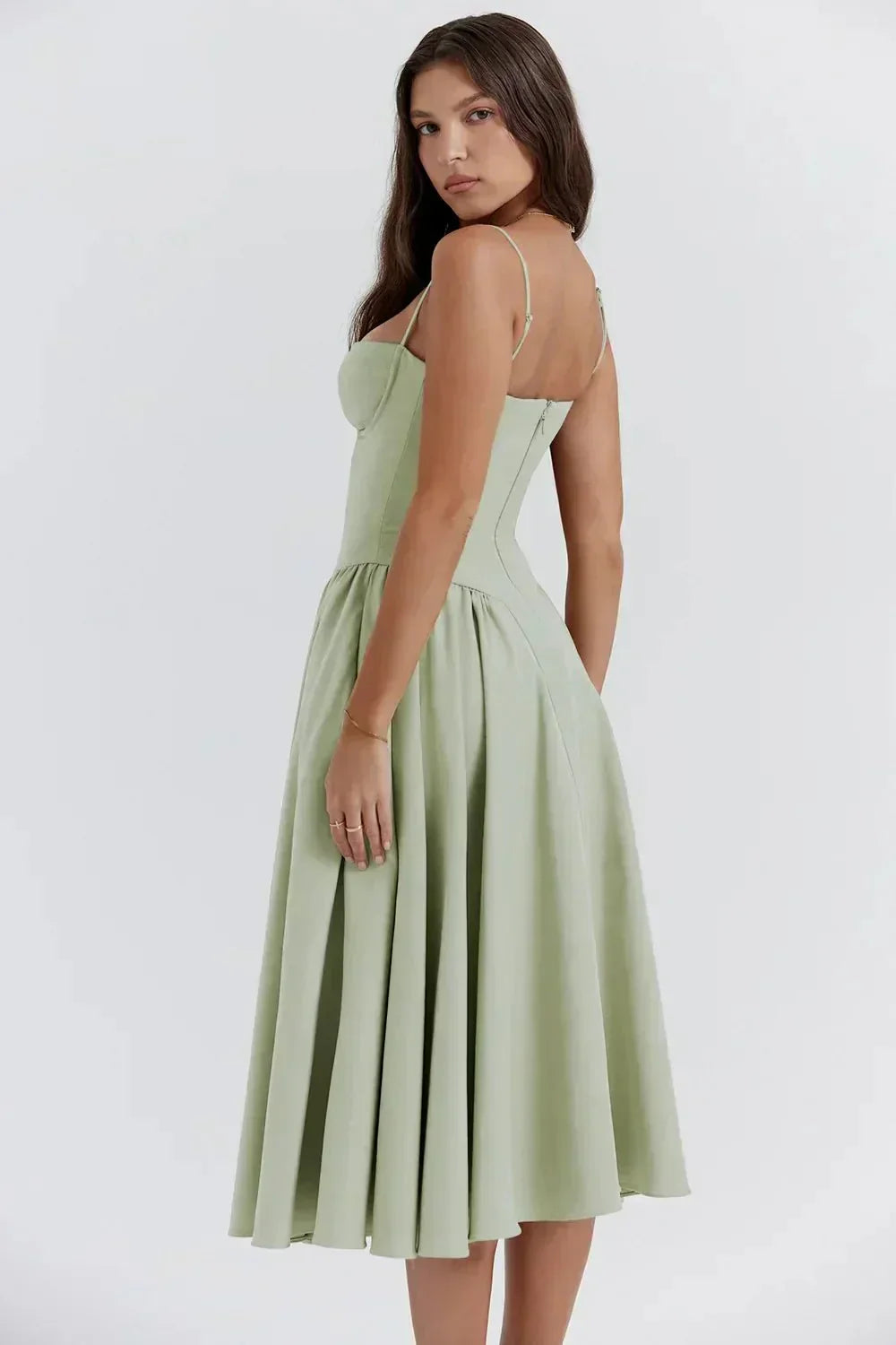 Georgina – Robe Midi Sans Manches