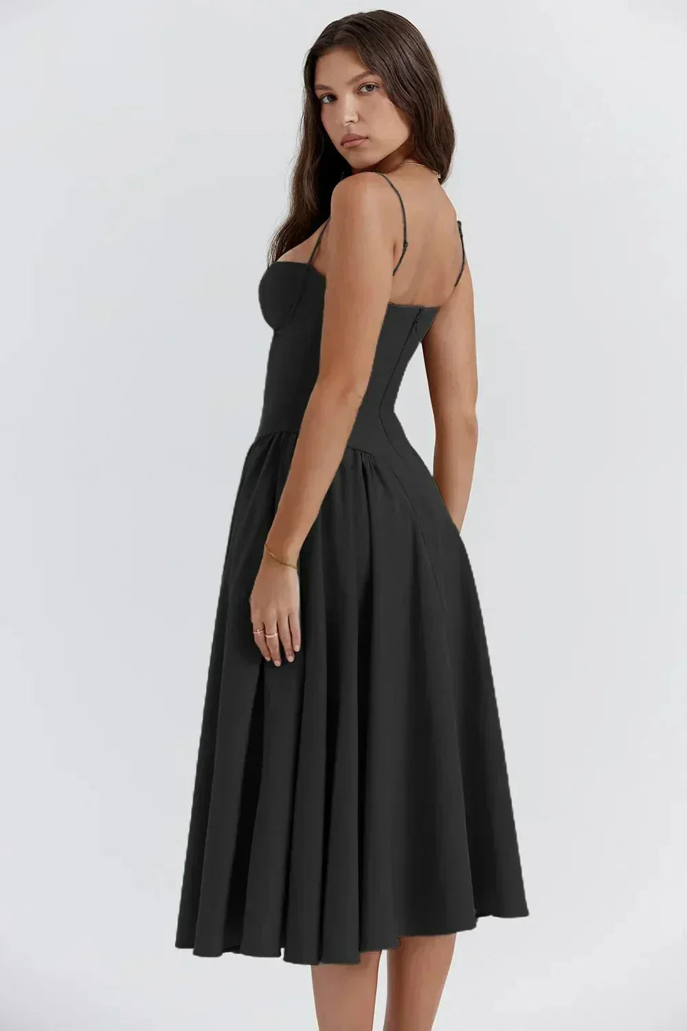 Georgina – Robe Midi Sans Manches