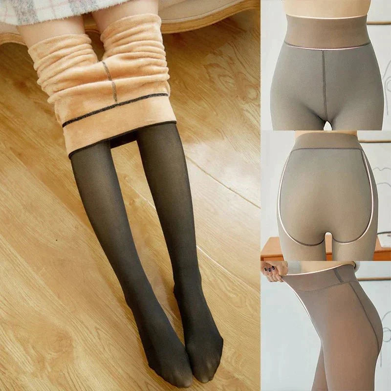 Collants d'Hiver Femme Style Mode Confortable et Chaud pour Toutes Occasions