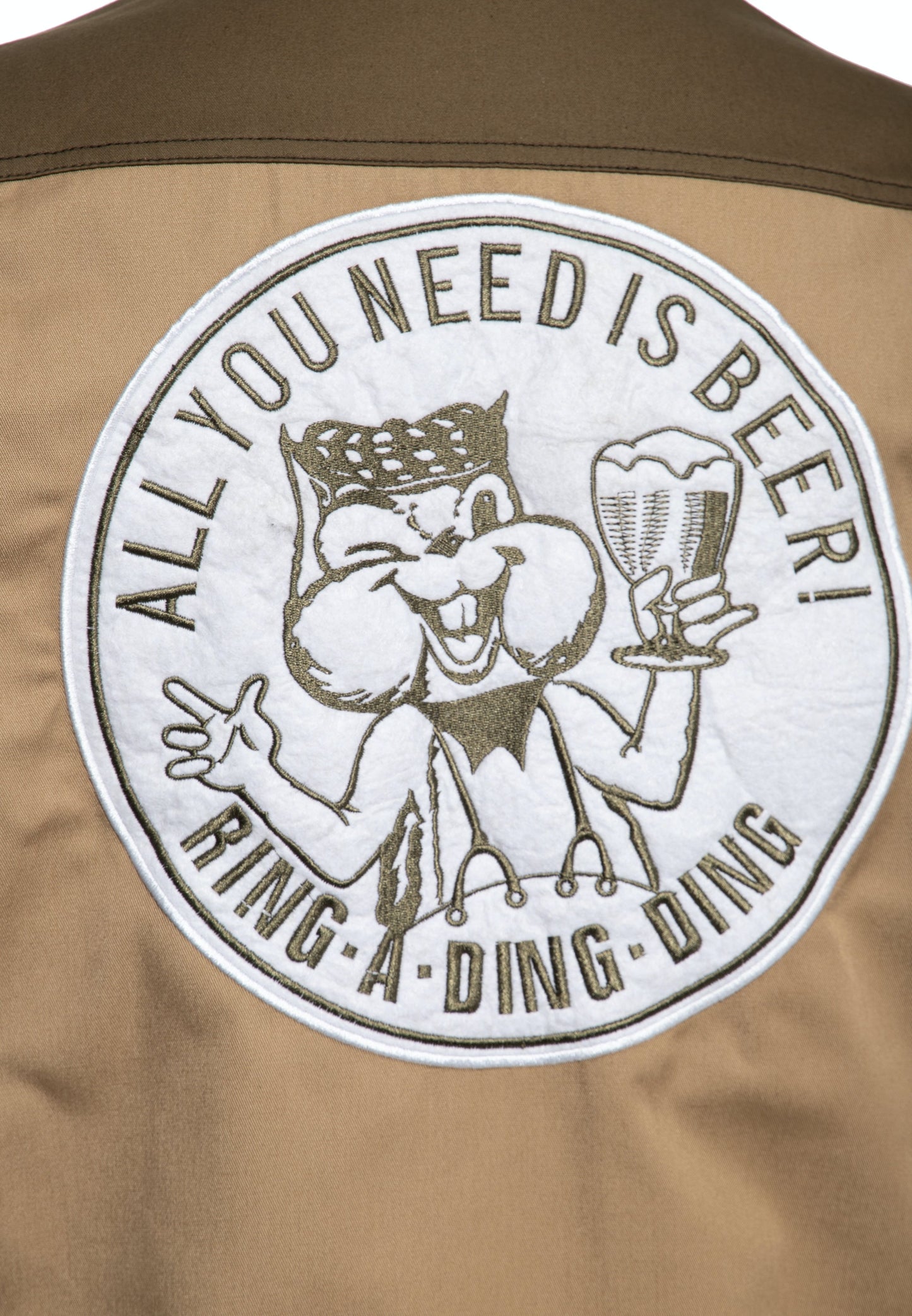 Chris – Chemise de Travail Homme à Manches Courtes avec Motif Bière