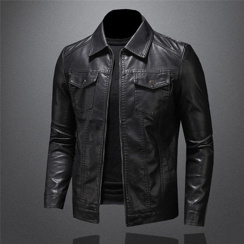 Veste Homme Style Motard Élégant pour Toutes Occasions