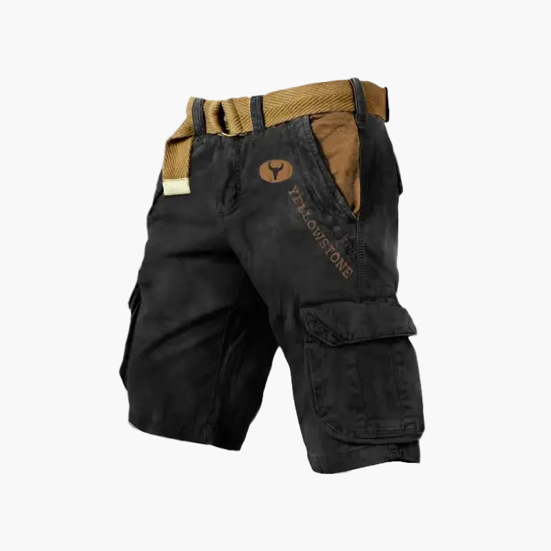 Classic men's casual versatile cargo shorts for outdoor and urban activities