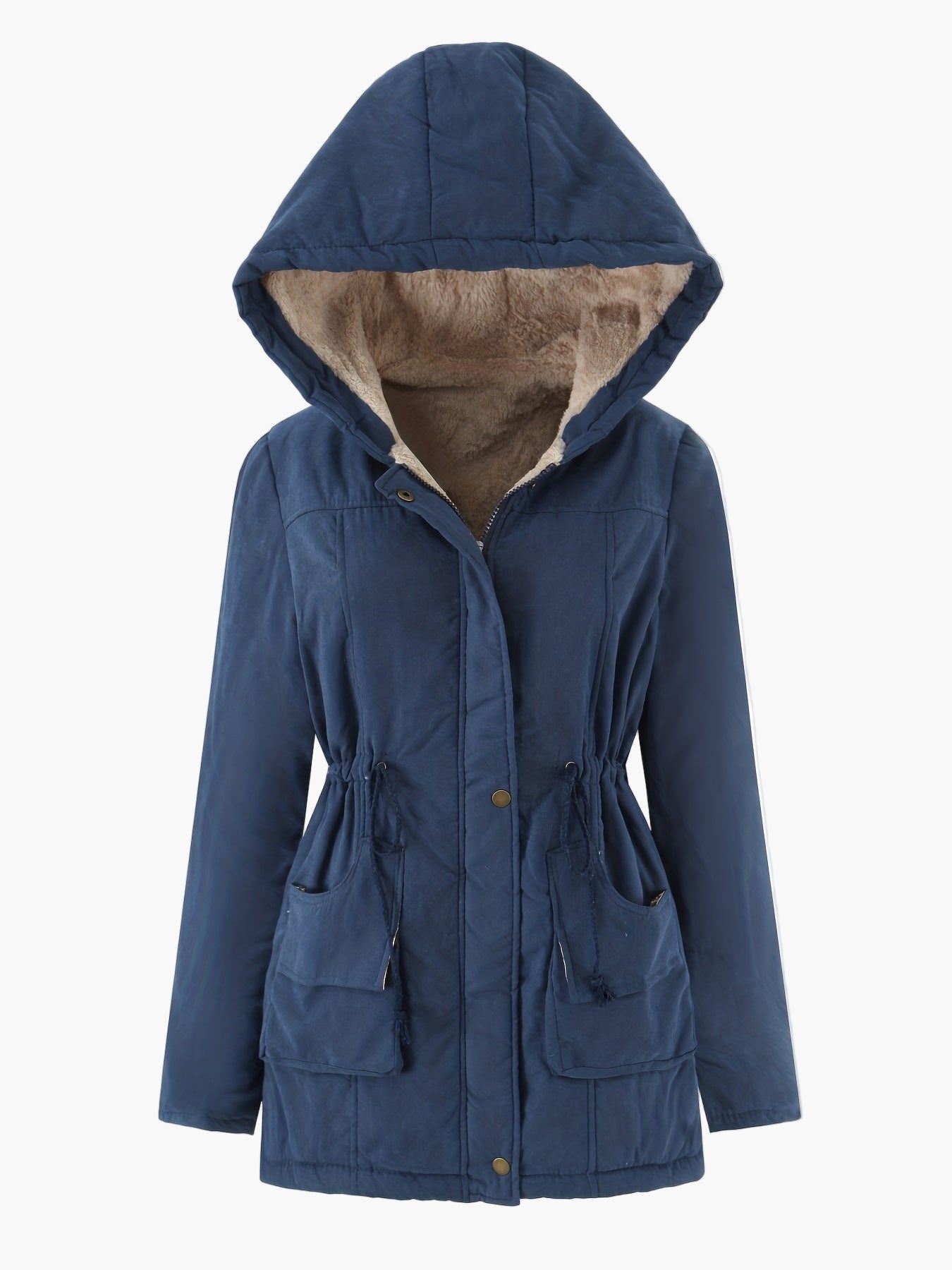 Parka femme à capuche style décontracté pour l'hiver