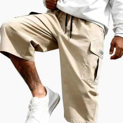 Bermuda cargo décontractée pour homme, style urbain polyvalent