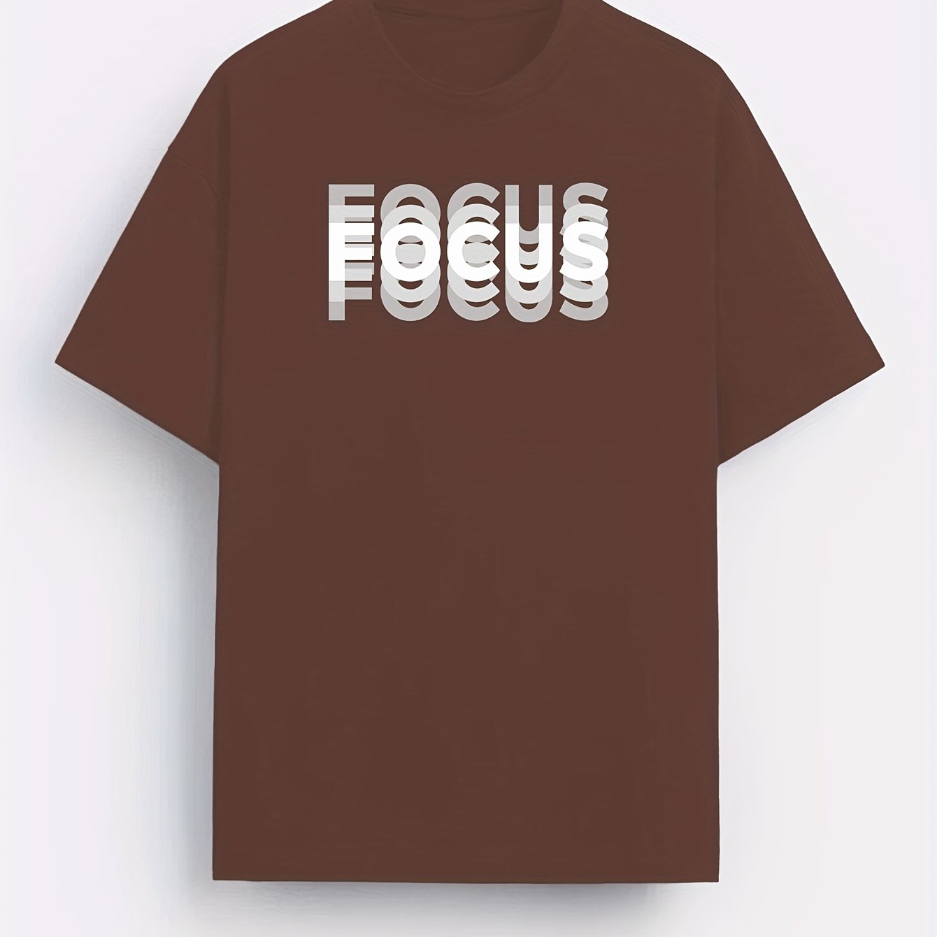 T-shirt Homme Style Moderne avec Motif "FOCUS" – Look Urbain et Inspirant