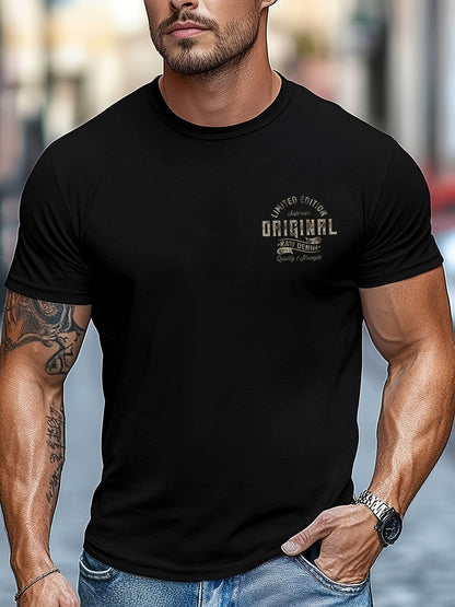 T-shirt homme style casual imprimé original édition limitée – mode urbaine décontractée