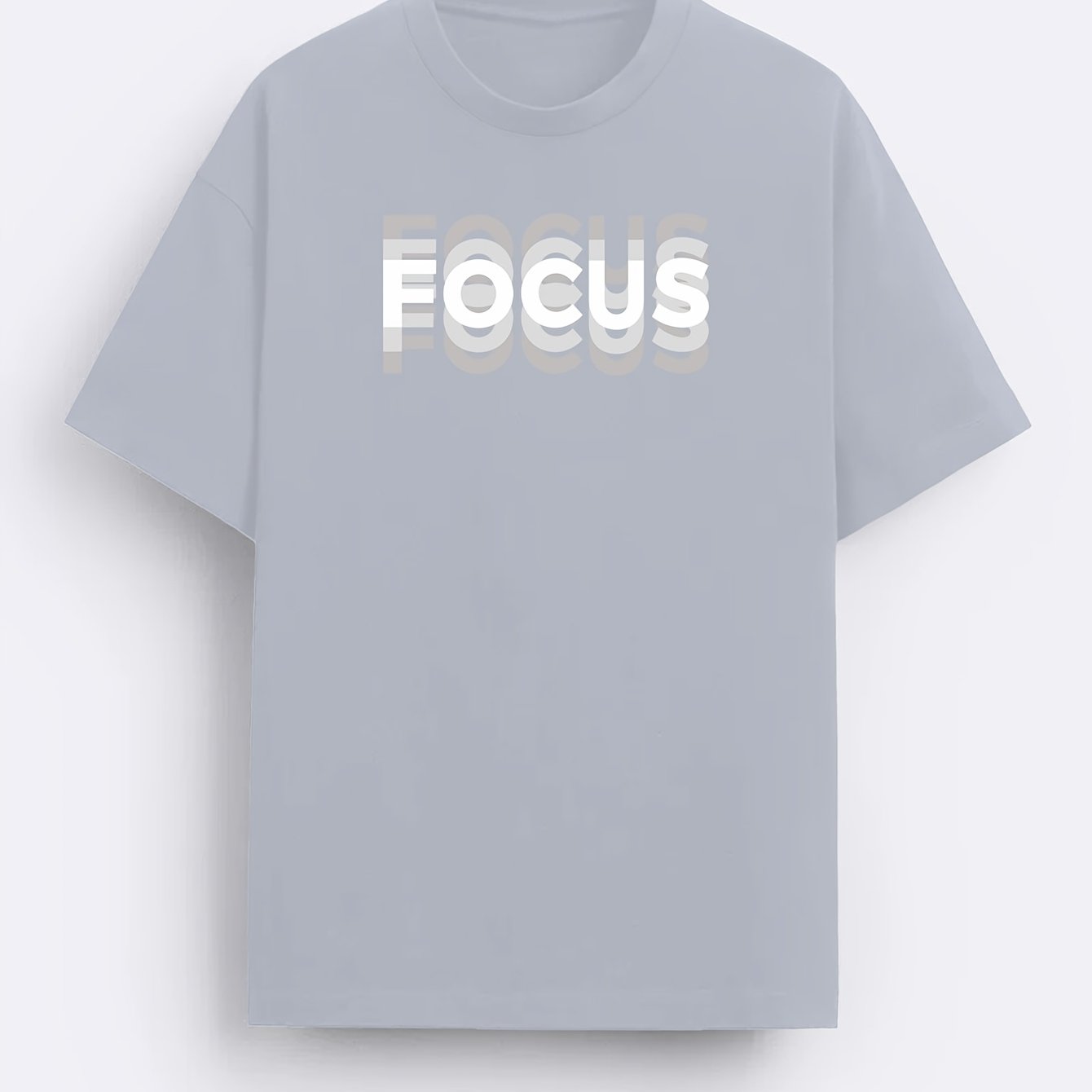 T-shirt Homme Style Moderne avec Motif "FOCUS" – Look Urbain et Inspirant