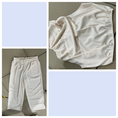 Ann – Ensemble Débardeur et Pantalon Large Sans Manches