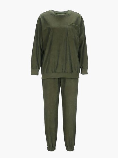 Ensemble décontracté femme deux pièces style urbain pour automne/hiver