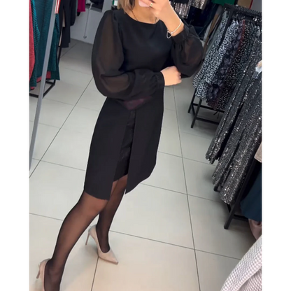 Robe élégante de couleur unie