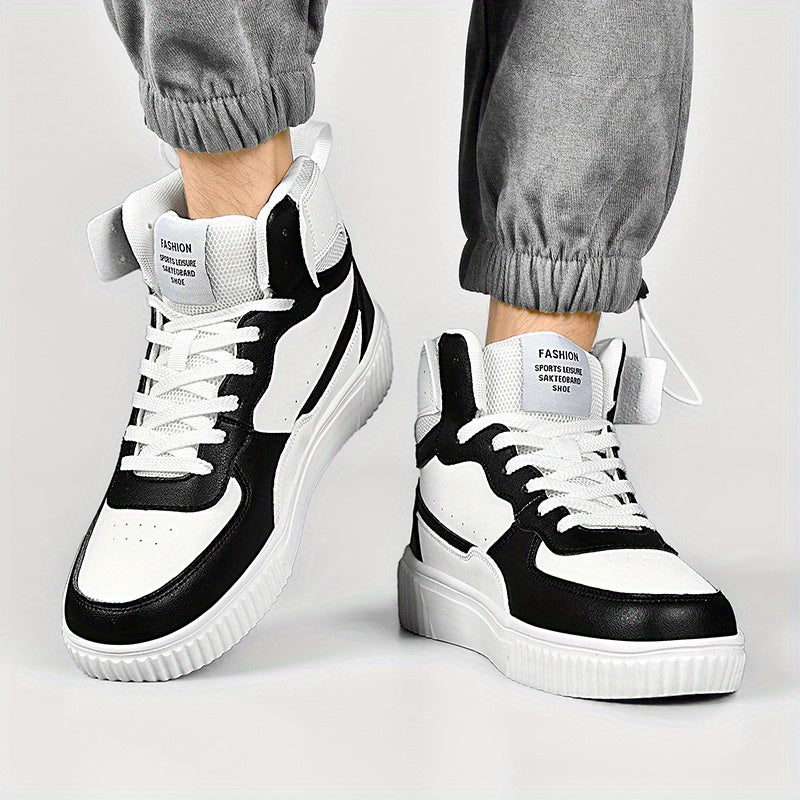 Herrhöga sneakers i urban stil för sport och fritid