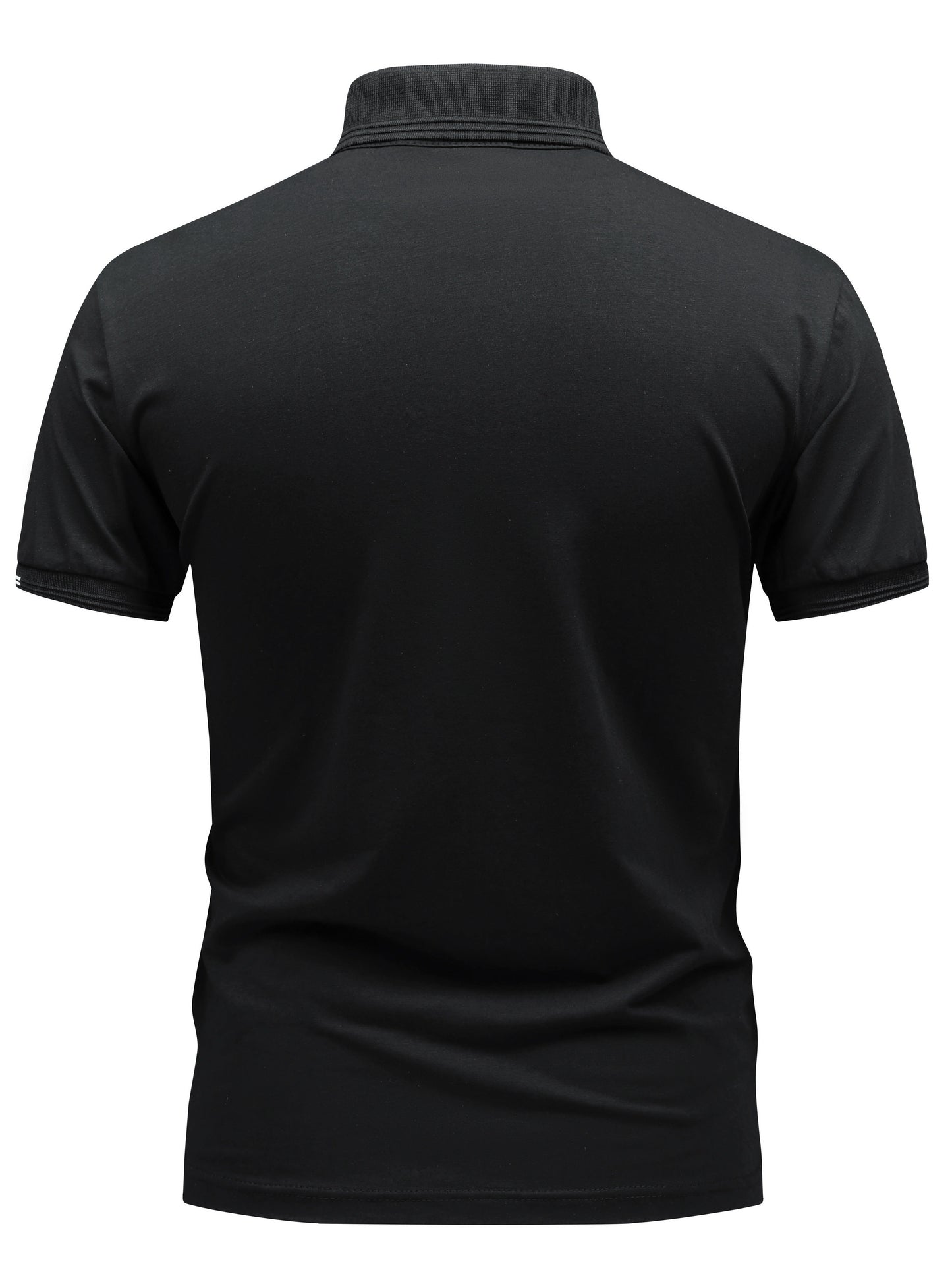 Polo décontracté pour homme à col boutonné style urbain