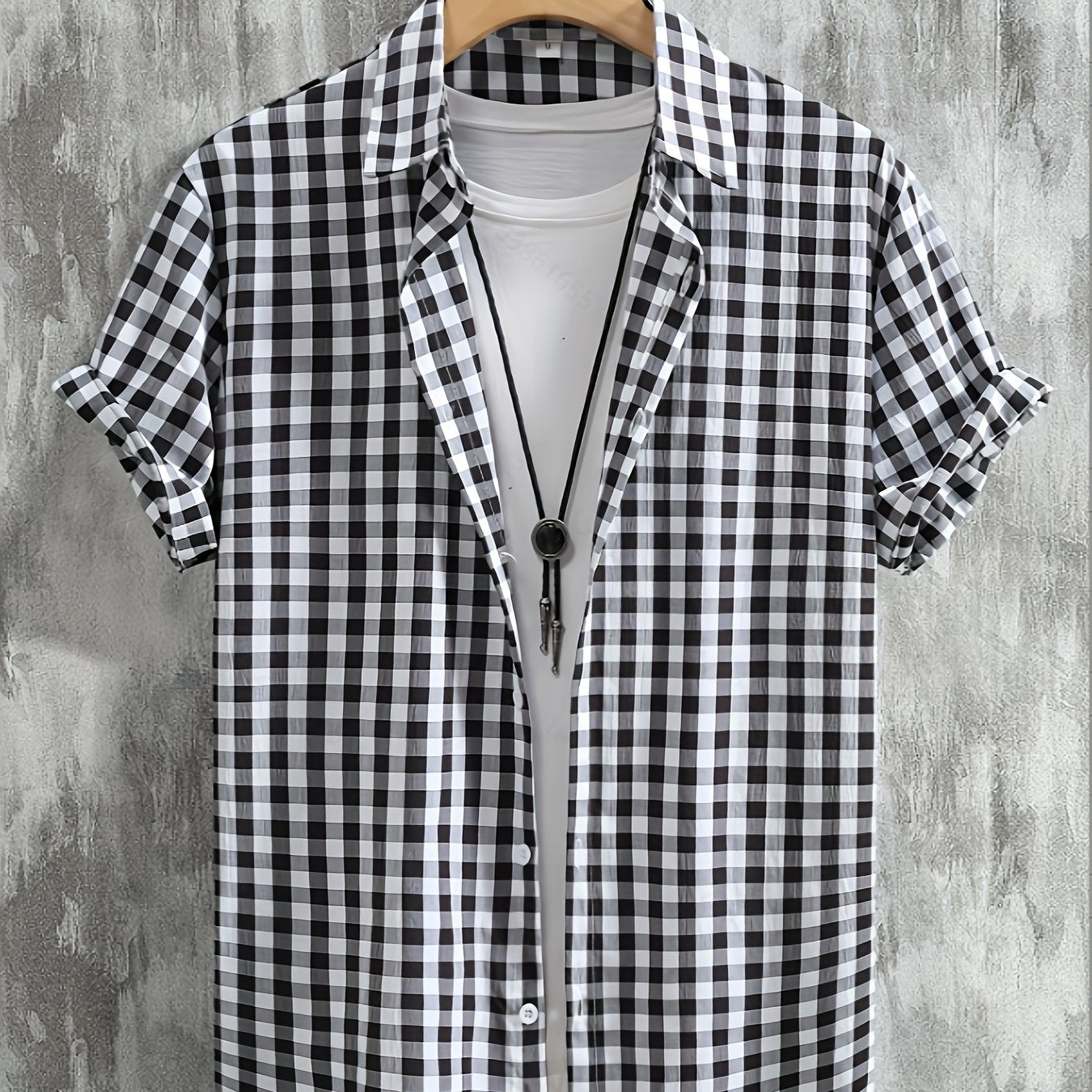 Casual Plaid Shirt for Men Versatile Urban Style