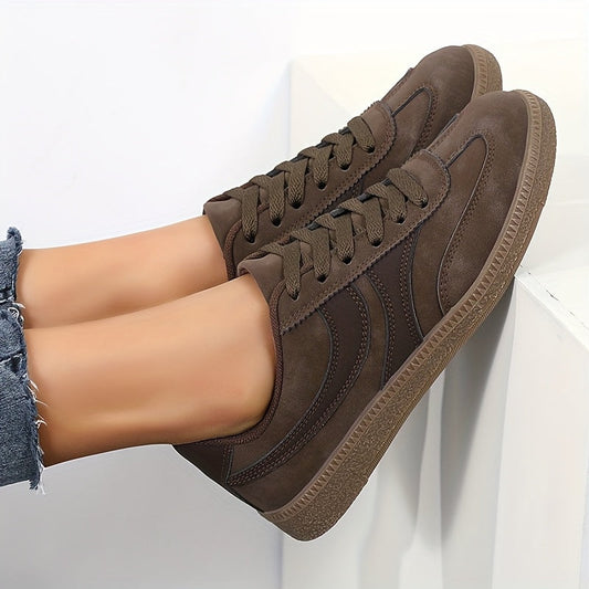 Baskets décontractées vintage pour femme, style urbain polyvalent