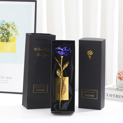 Rosa decorativa in confezione regalo – Idea regalo romantica per donna – Oggetto d’ornamento elegante