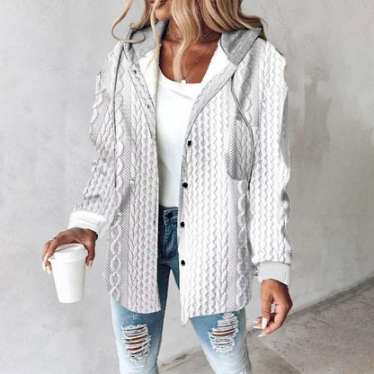 Emma – Veste en Laine à Grands Carreaux