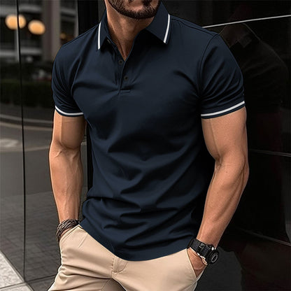 Lewis – Polo à Manches Courtes et Col Classique pour Hommes
