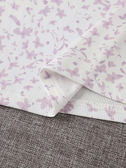 Elegante bloemenjurk met gestrikte bolero voor dames, chique lente- en zomeroutfit