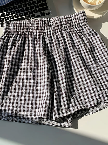 Short élégant à rayures pour femme, style décontracté idéal pour l'été