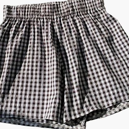 Short élégant à rayures pour femme, style décontracté idéal pour l'été