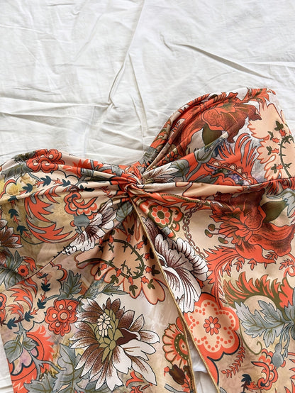Vintage style floral bustier top for women - ideal for summer and festivals