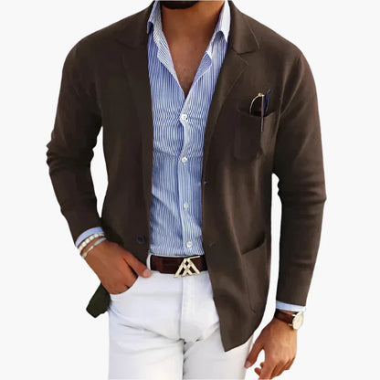 Blazer Classique Homme Style Élégant Polyvalent pour Affaires et Quotidien