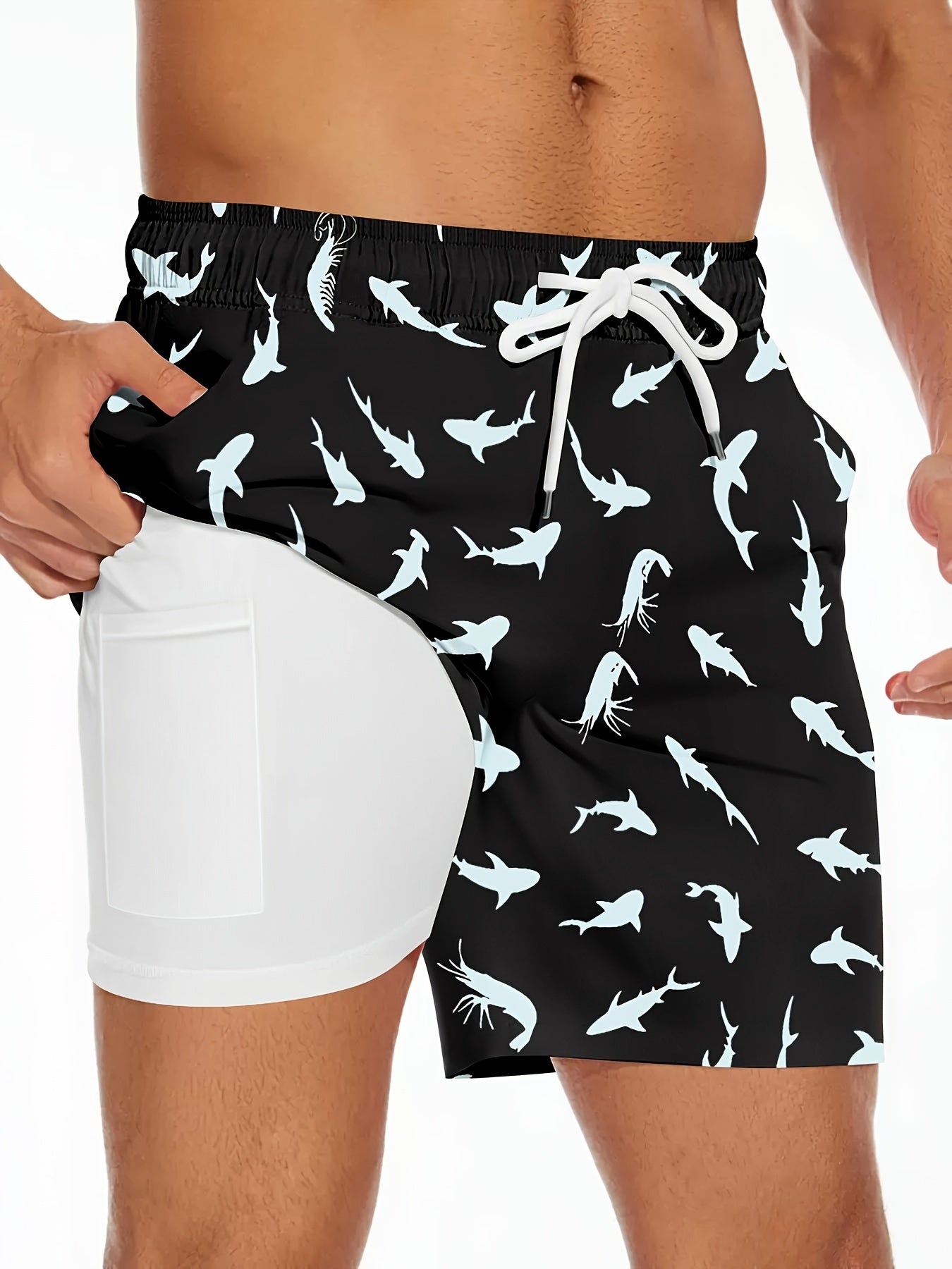 Short de bain homme motif canard jaune style amusant pour piscine et plage