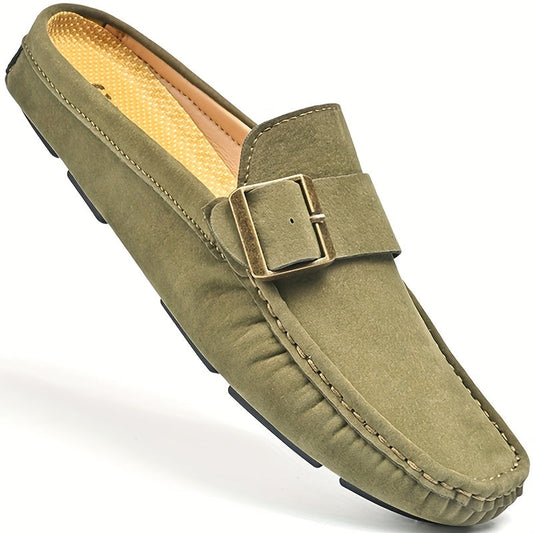 Mokasyny mule z klamrą dla mężczyzn w stylu casual chic