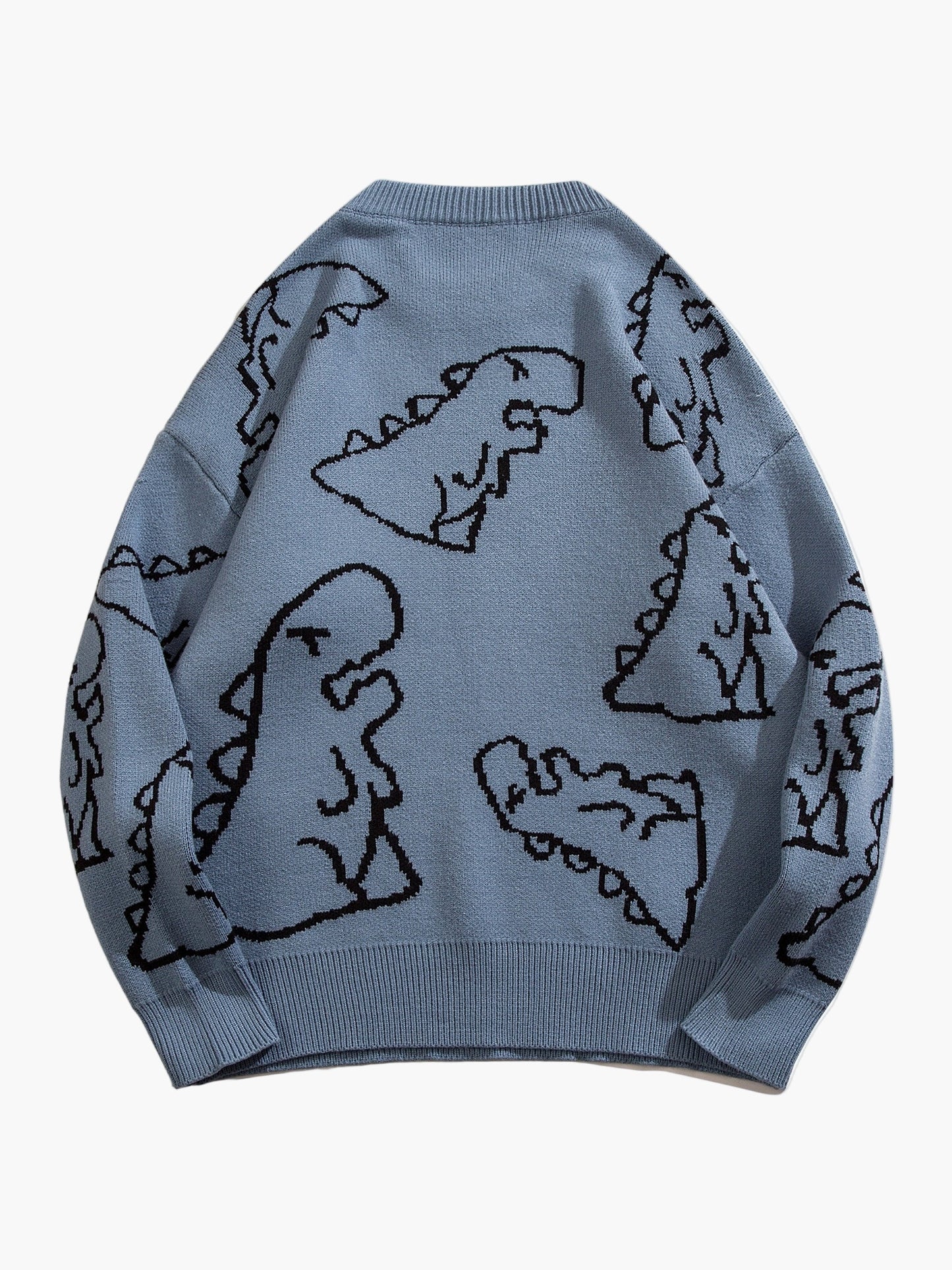 Pull-over décontracté motif dinosaure pour homme adolescent – style streetwear tendance