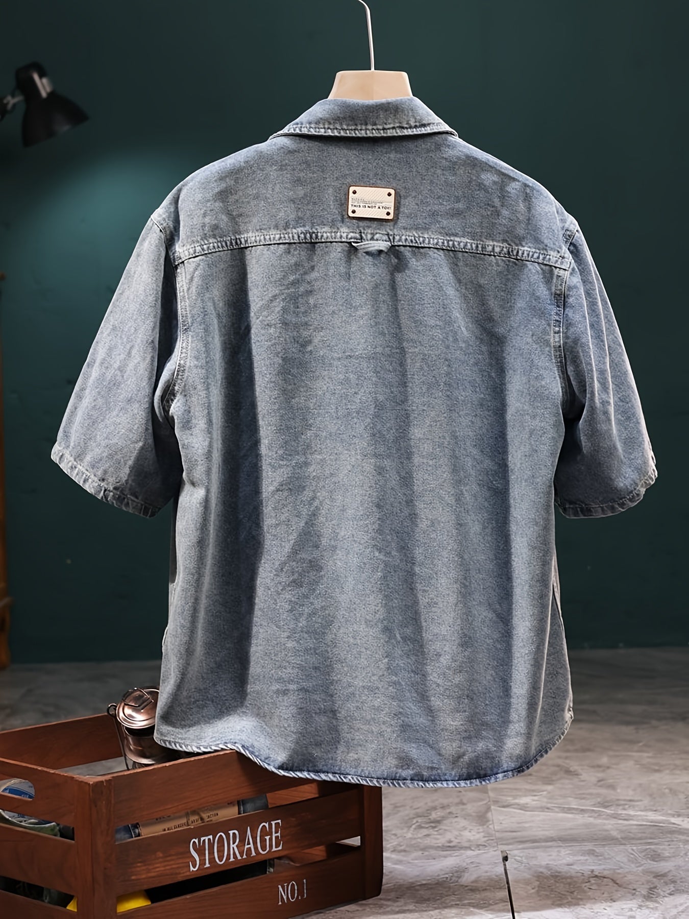Chemise à Manches Courtes pour Homme Style Décontracté Urbain Vintage