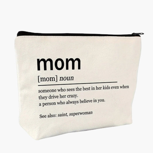 Trousse de maquillage femme citation maman style dictionnaire cadeau original fête des mères