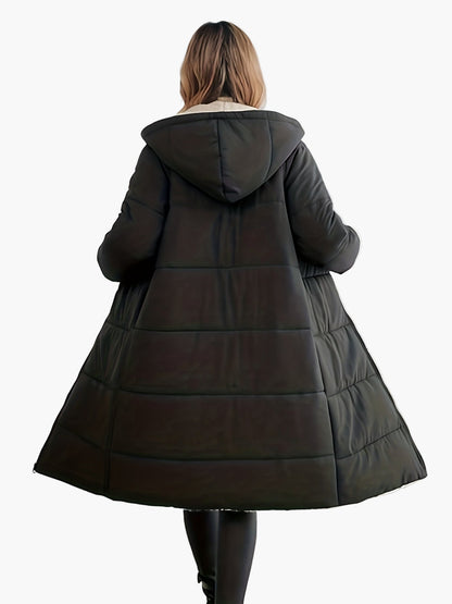 Manteau long d'hiver élégant pour femme – coupe moderne, style urbain, usage quotidien