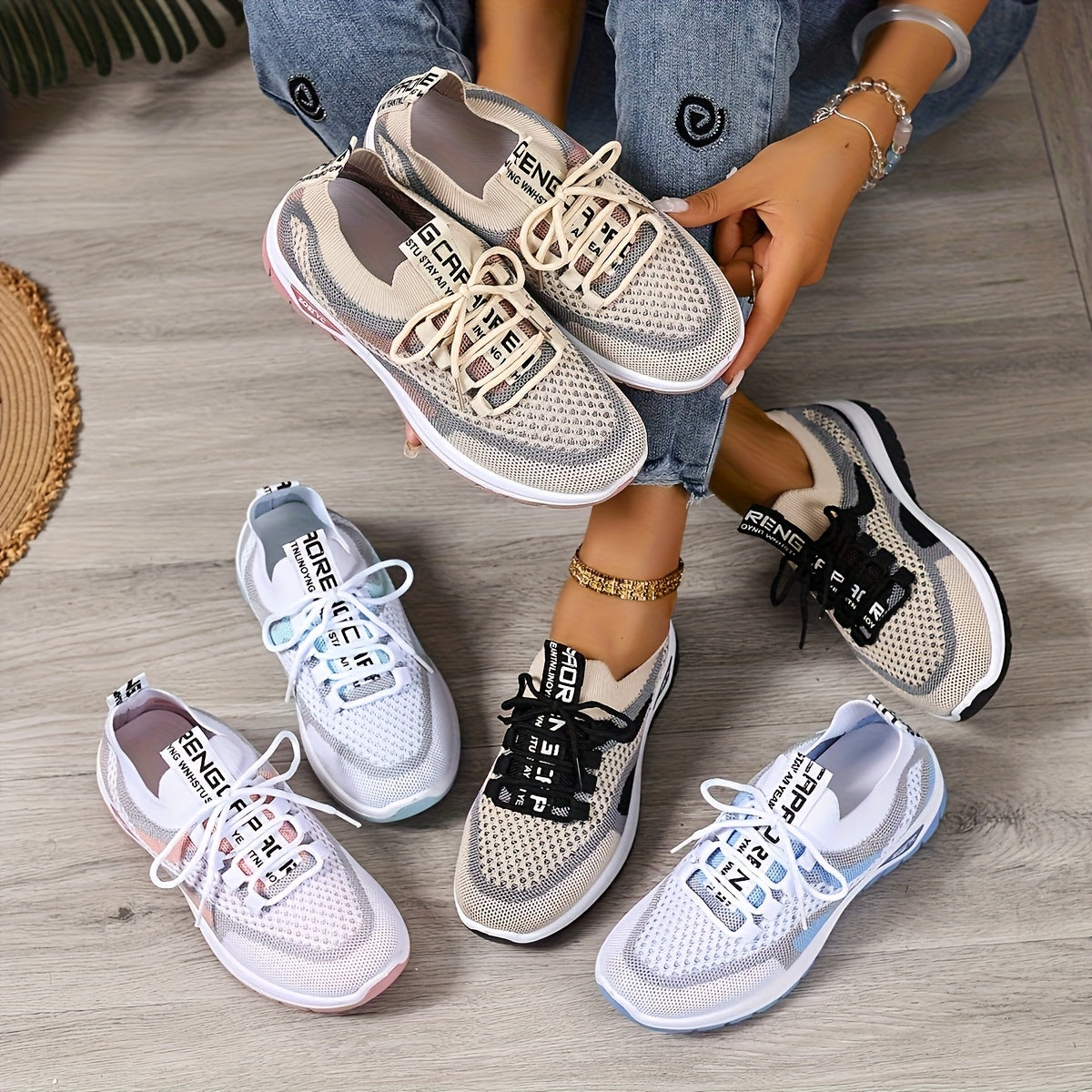 Zapatillas deportivas para mujer estilo casual para caminar y ocio