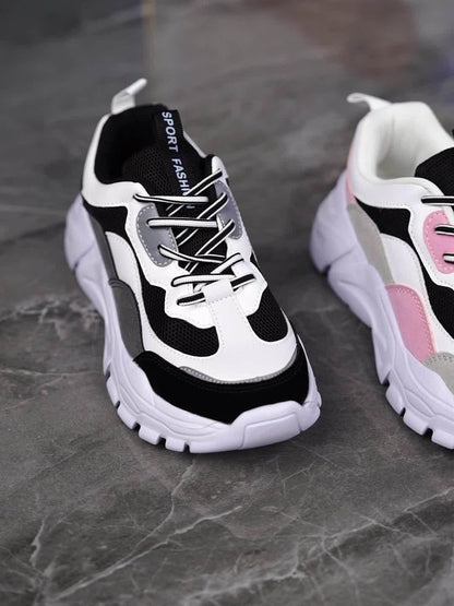 Sneakers da donna autunnali con suola spessa