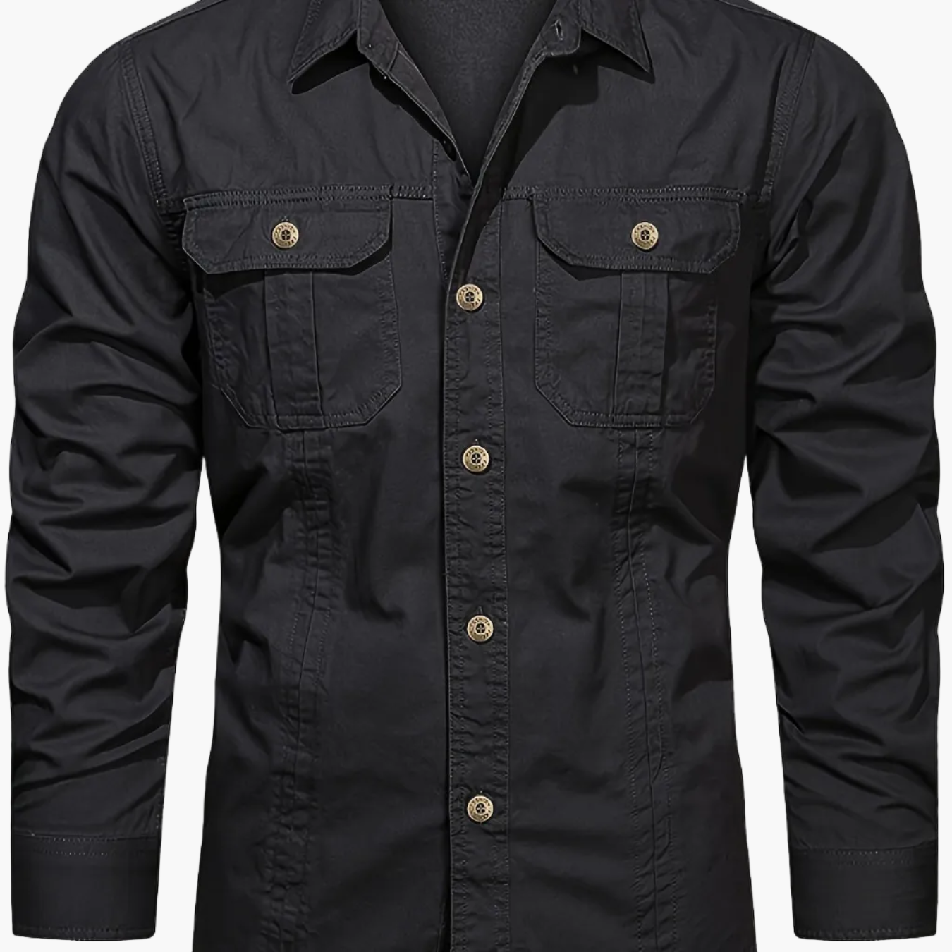 Men's casual long-sleeve shirt in outdoor style – Ideal for weekends and leisure activities