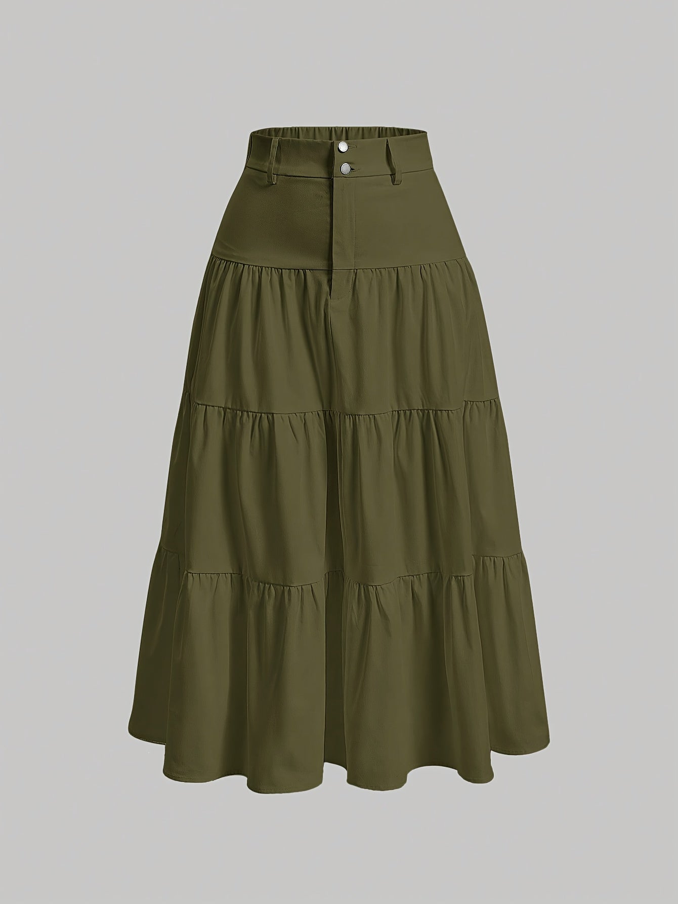 Jupe longue taille haute femme style bohème élégante pour printemps et été
