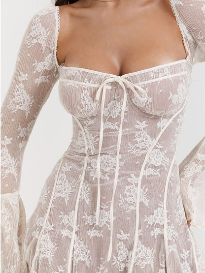 Jasmine – Robe Élégante en Dentelle